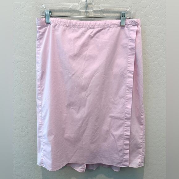DKNYY2K Vintage Retro Lavender Purple Wrap Pleated Midi Skirt10